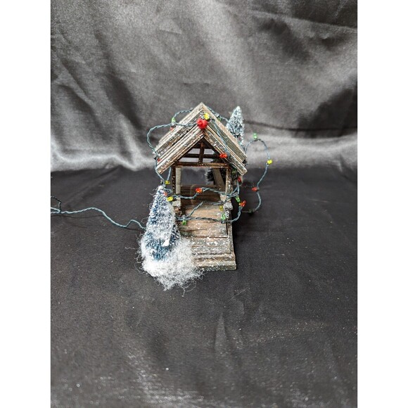 Lemax Wooden Bridge With Trees, Christmas Village Carole Towne Collection w/Box - Picture 11 of 14